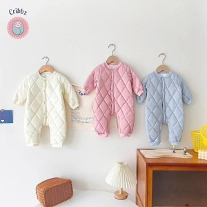 Warm Fleece Baby Rompers for Winter
