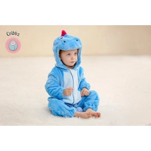 Hooded Flannel Baby Romper Jumpsuit