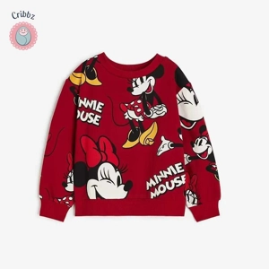 Autumn Cartoon Minnie Kids Sweatshirt