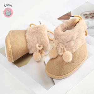 Cozy Soft Sole Baby Boots for Infants