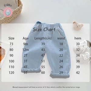Cute Thicken Denim Jeans for Kids