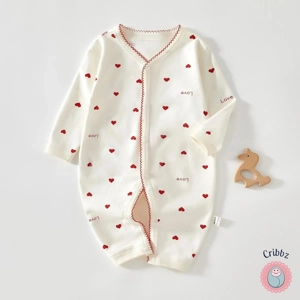Cute Love Print Baby Romper Outfit
