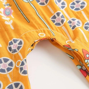 Floral Summer Romper for Baby Girls