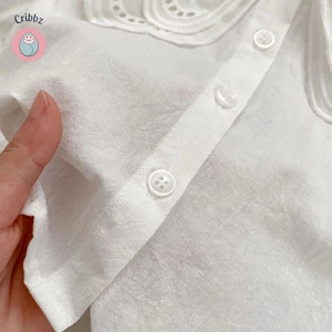 Sweet Lace Collar Blouse for Baby Girls