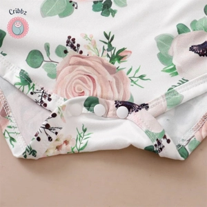 Newborn Baby Girl Floral Outfit Set