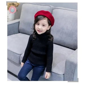 Cozy Turtleneck Knit Sweater for Kids