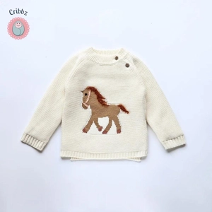 Cartoon Fleece Pullover Sweater for Kids