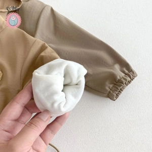 Autumn Infant Hooded Jumpsuit Jacket