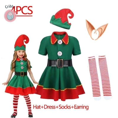 Christmas Santa Claus Costume for Kids title=