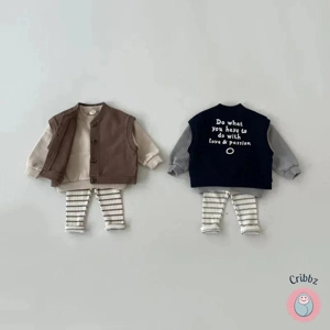 Striped Cotton Leggings for Infants