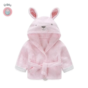 Cotton Baby Cartoon Bathrobe Towel