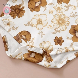 Newborn Baby Girl Floral Outfit Set