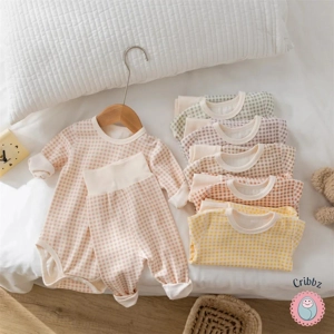 Cribbz Toddler Plaid Bodysuit & Pants Sleep Set