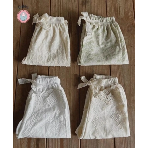 New Spring Flower Lace Baby Pants