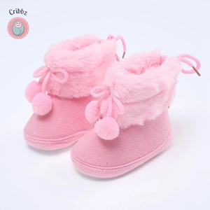 Cozy Soft Sole Baby Boots for Infants