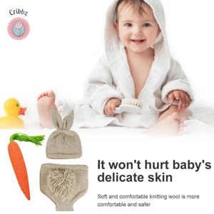 Newborn Knitting Costume Set for Photoshoots