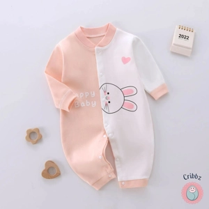 Baby Girl Cartoon Printed Bodysuit