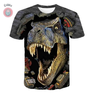 Dinosaur Print Summer T-Shirts for Kids