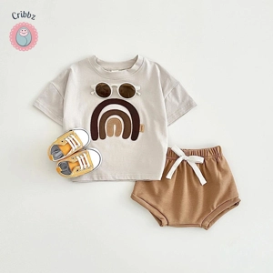 Baby Boys Rainbow Patchwork Clothing Set