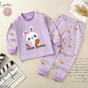 Trendy Cartoon Pajama Set for Kids