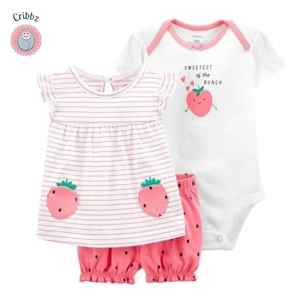 Newborn Summer Girls Clothing Set