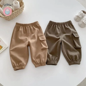 Kids Solid Color Casual Harem Pants