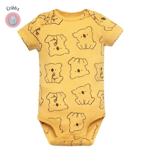 Soft Cotton Newborn Baby Bodysuit Set