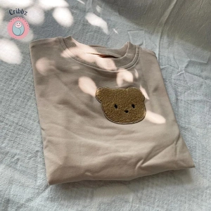 Baby Bear Embroidered Hooded Sweatshirt