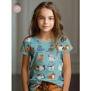 Cribbz Kawaii Cartoon Cat T-Shirt