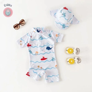 Infant Toddler Sunscreen Swimwear Set