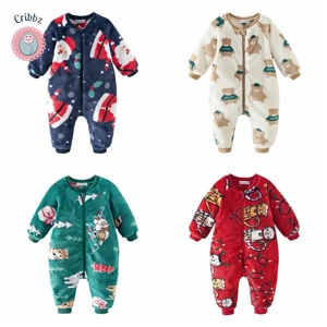 Cute Fleece Winter Baby Romper Jumpsuit