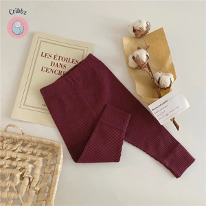 Cute Solid Color Baby Leggings for Girls