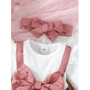 Colorful Floral Baby Girl Dress Set