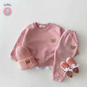 Cute Baby Bear Sweatshirt and Pants Outfit