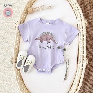 Dinosaur Print Baby Romper for Infants