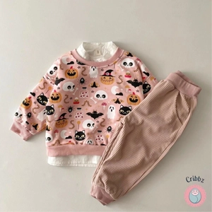 Infant Pumpkin Ghost Halloween Outfit