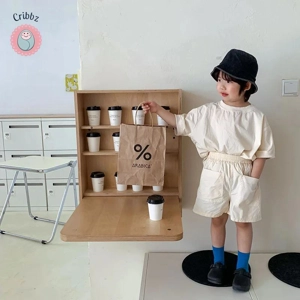 Childrens Cotton Short Sleeve Shorts Set