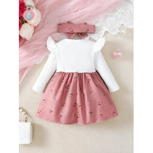 Colorful Floral Baby Girl Dress Set
