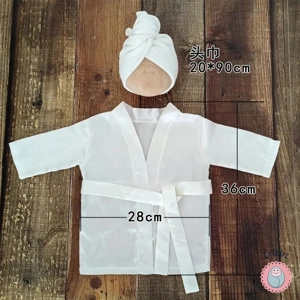 Newborn Photography Silk Bathrobe Set