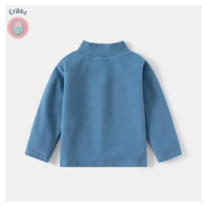 Kids High Collar Solid Color Undershirts