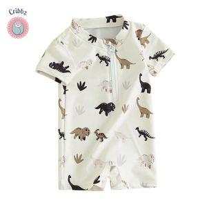 Baby Dinosaur Coconut Tree Swimsuit