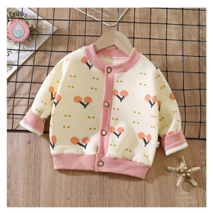 Cute Cherry Checkered Fur Padded Coat