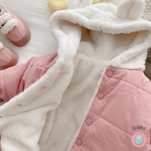 Winter Baby Fleece Hooded Cotton Jacket Coat