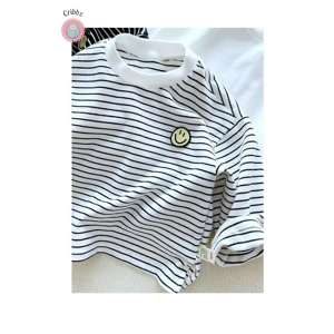 Soft Striped Kids Long Sleeve Pullover