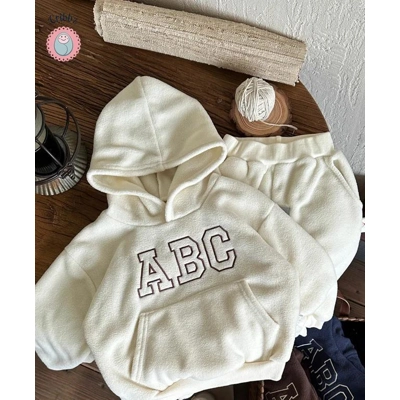 Winter Teddy Fleece Tracksuit for Kids title=