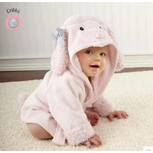 Cotton Baby Cartoon Bathrobe Towel