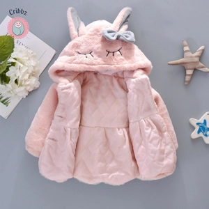 Cute Hooded Winter Coat for Baby Girls