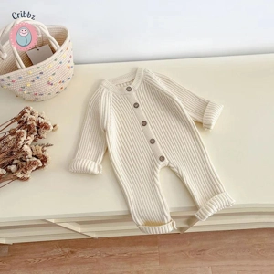 Cozy Knit Infant Jumpsuit Winter Romper