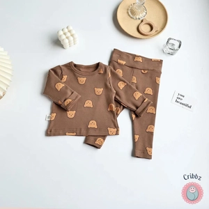 Baby Girls Bear Pyjama Set