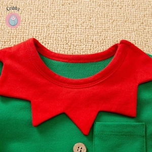 Christmas Cute Elf Baby Jumpsuit